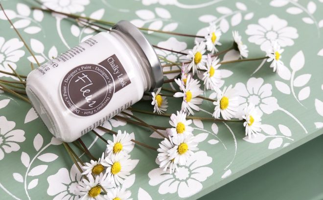 12105-Fleur-Chalky-Look-Welcome-Green-130ml-PROGETTO-RICICLO-CREATIVO-MOBILETTO-CON-FIORI-1200x1500