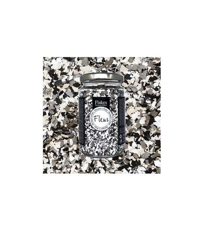 Interkas_14050_Fleur_Flakes_200gr_Espresso Brown Marble
