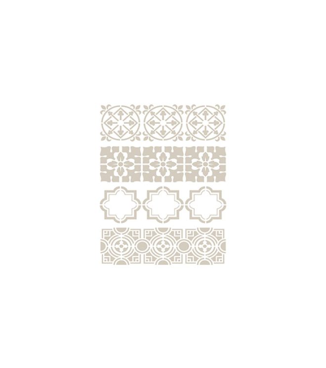 Interkas_Fleur_Stencil_Cementine_Assortimento