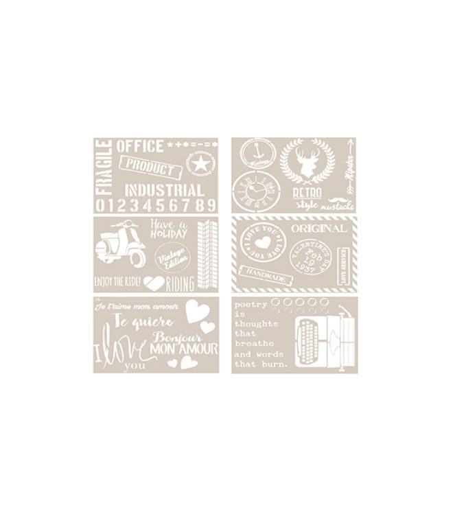 Interkas_Fleur_Stencil_Retro_Style_Assortimento