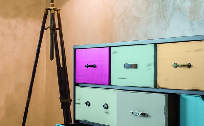 Shabby chic style commode